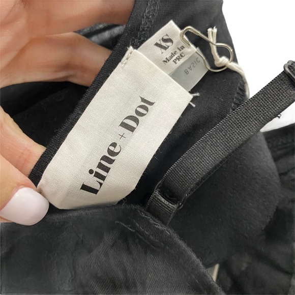 Line + Dot knit black basic wireless wide elastic band T-shirt bralette sz S/XS - Picture 5 of 9